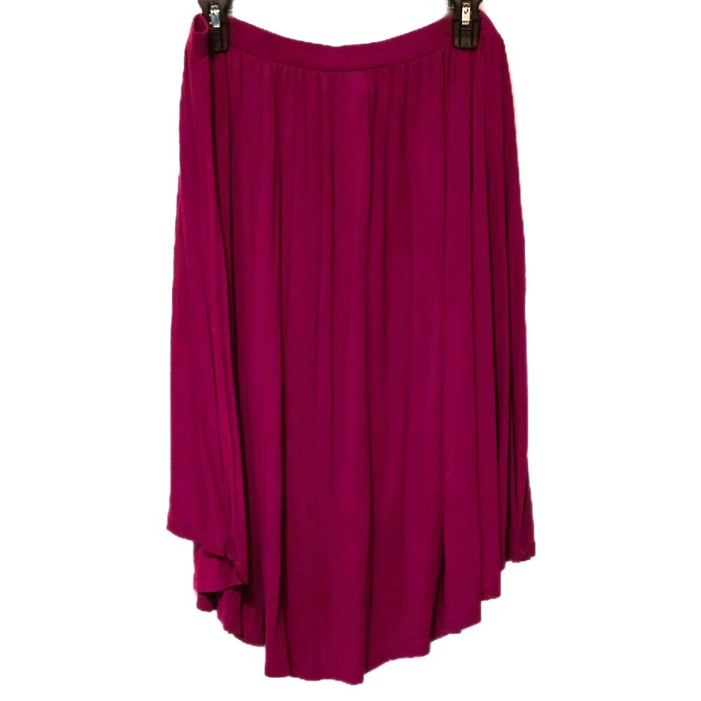 Mossimo Raspberry High Low pull up skirt Large - Picture 2 of 3